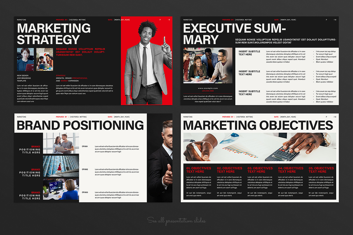 Marketing Plan Presentation Template preview 4