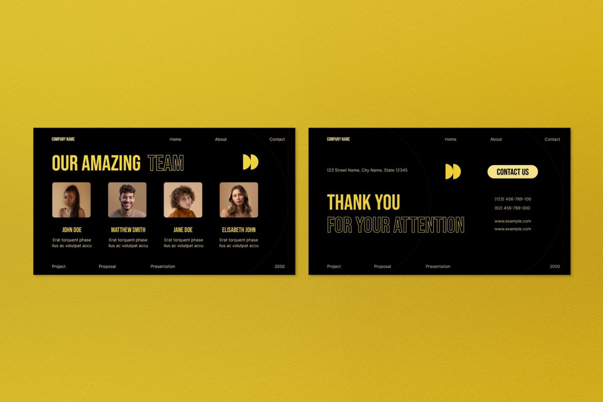 Black Modern Business Proposal PPT, a Presentation Template by graphicook (Photo 4 of 4)