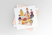People on summer picnic poster, a Food Illustration by Good Studio (Thumbnail 3 of 4)