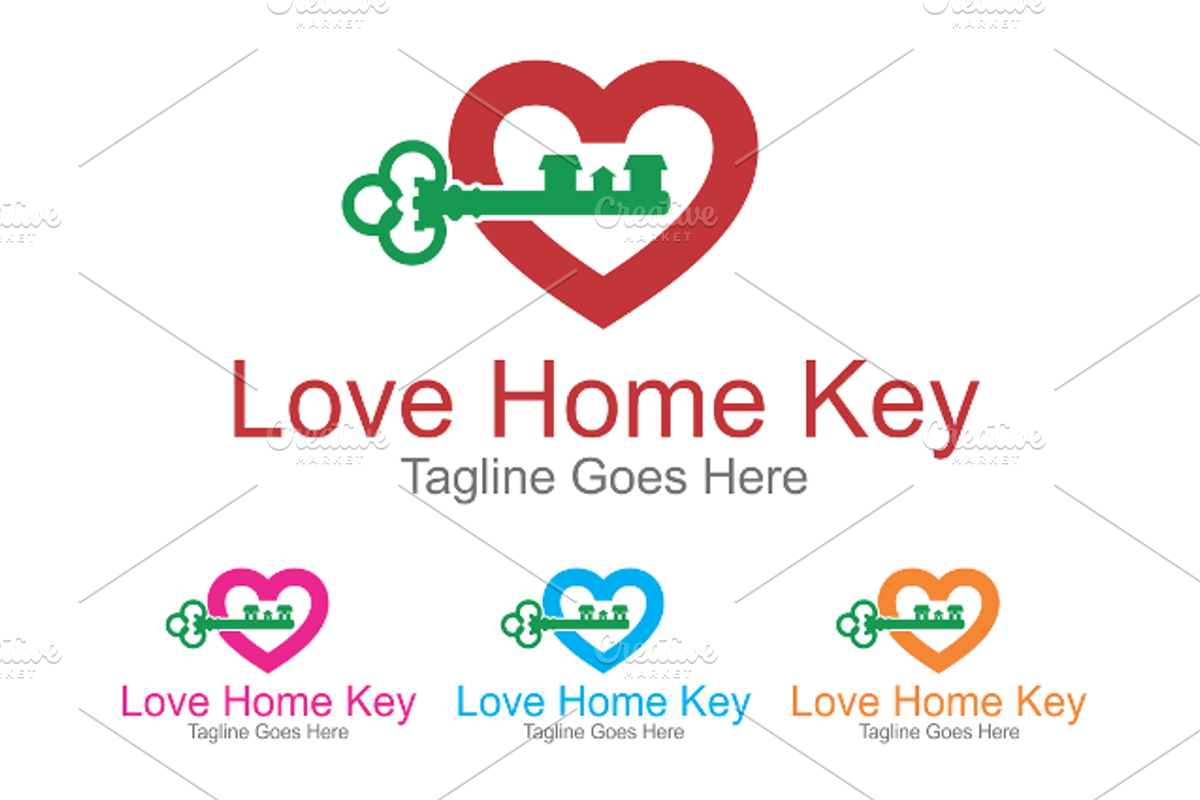 Love Home Key - Logo Template, a Branding & Logo Template by Alfam17 (Photo 3 of 3)