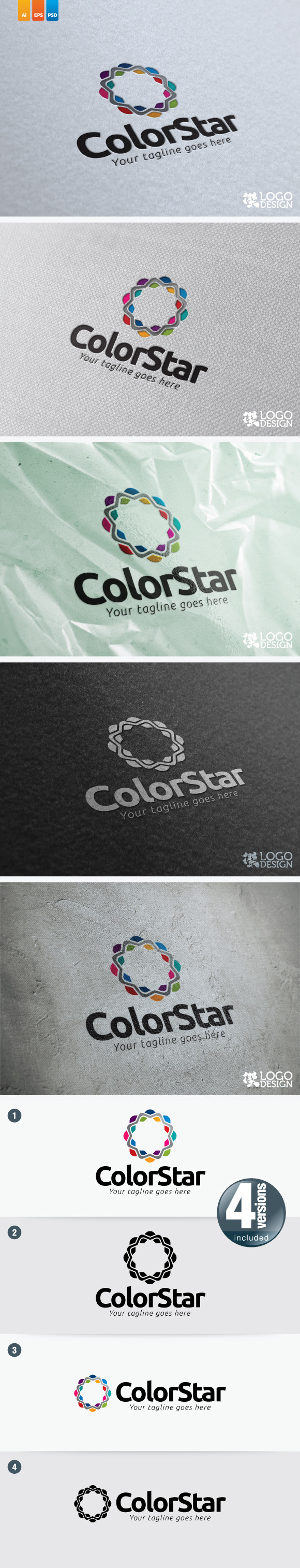 Color Star, a Branding & Logo Template by KitCreativeStudio2