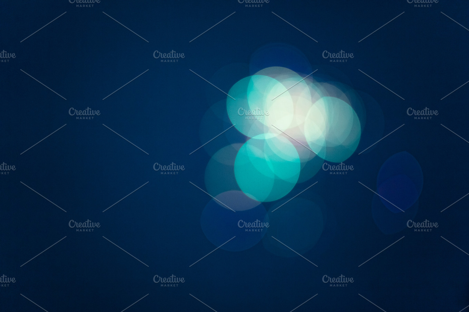 City Lights (Teal Bokeh)