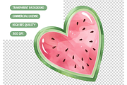 Pink Watermelon Clipart Bundle, an Illustration by TatiMockup (Thumbnail 4 of 4)