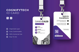 Cognifytech - ID Card, a Card Template by Esensifiksi.studio