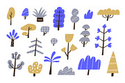 Abstract doodle forest trees set, an Illustration by Good Studio (Thumbnail 2 of 4)