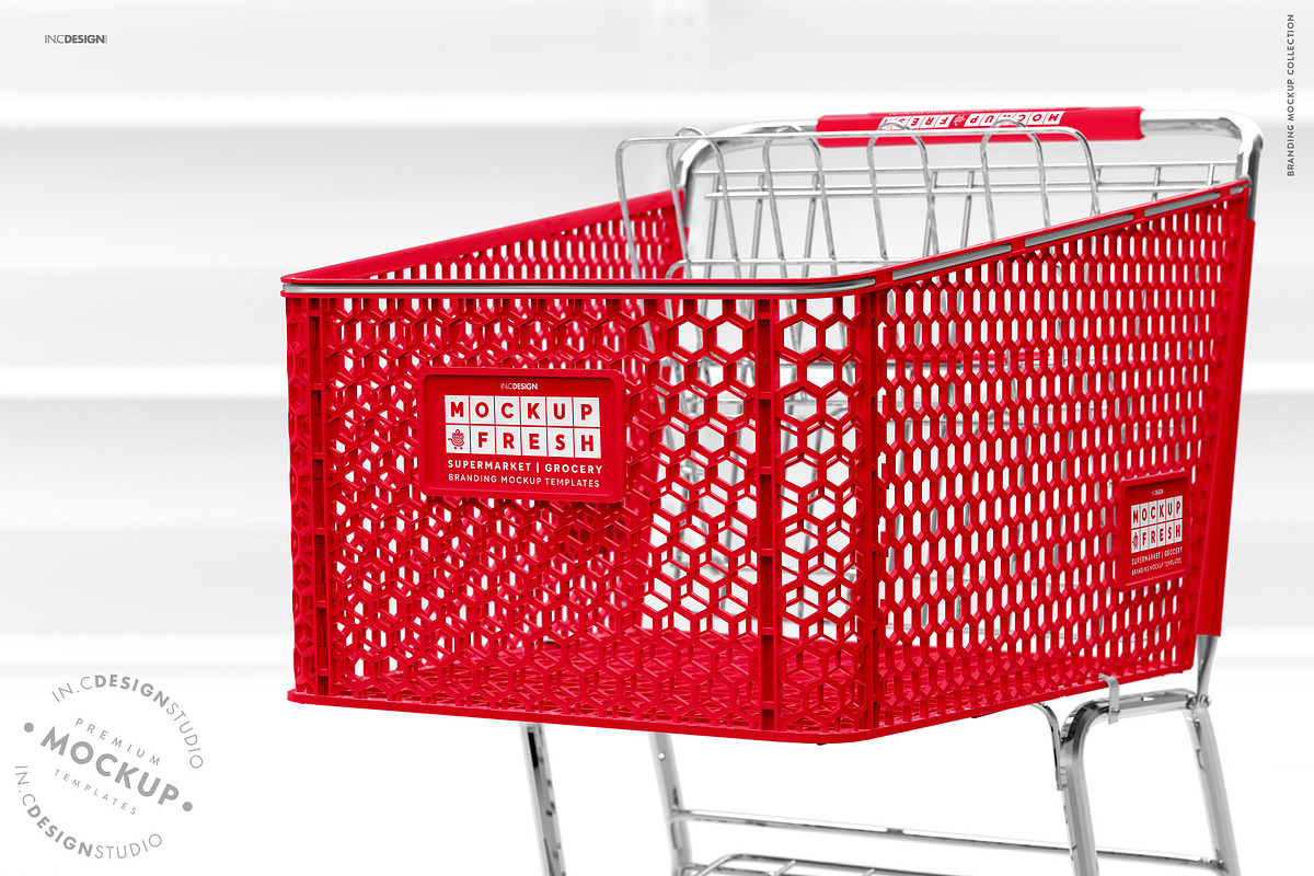 Shopping Cart Branding Mockup, a Product Mockup by INCDesign (Photo 9 of 14)