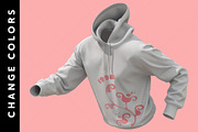 Dynamic Hoodie Mockup, a Hoody Mockup by LESZ Design (Thumbnail 8 of 8)