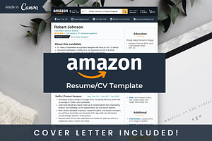 AMAZON Resume Template 2026 ATS CV