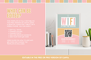 Olive Rose WiFi QR Code Sign, a Stationery Template by SunshineStudioBoutique (Thumbnail 2 of 10)
