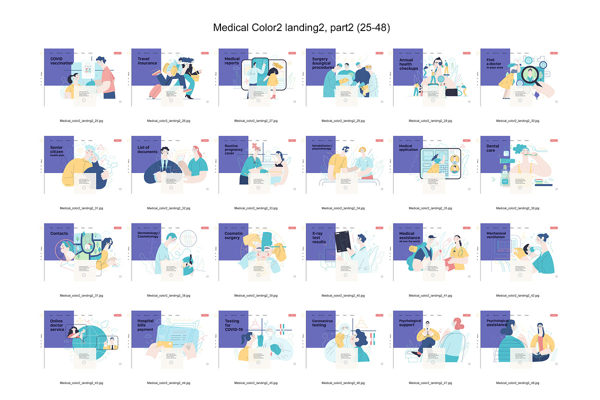Medical, Part 2, colors 2&4, a Templates & Theme by Grivina's shop (Photo 7 of 19)