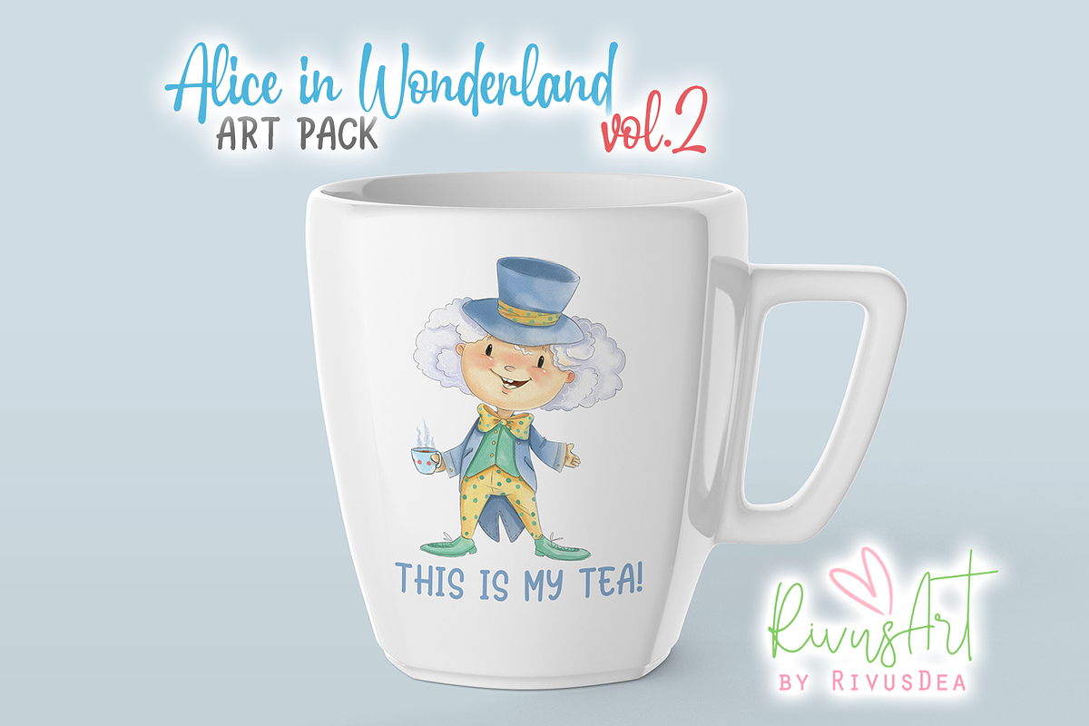 Alice in Wonderland PNG Clipart., a Food Illustration by RivusArt (Photo 3 of 4)