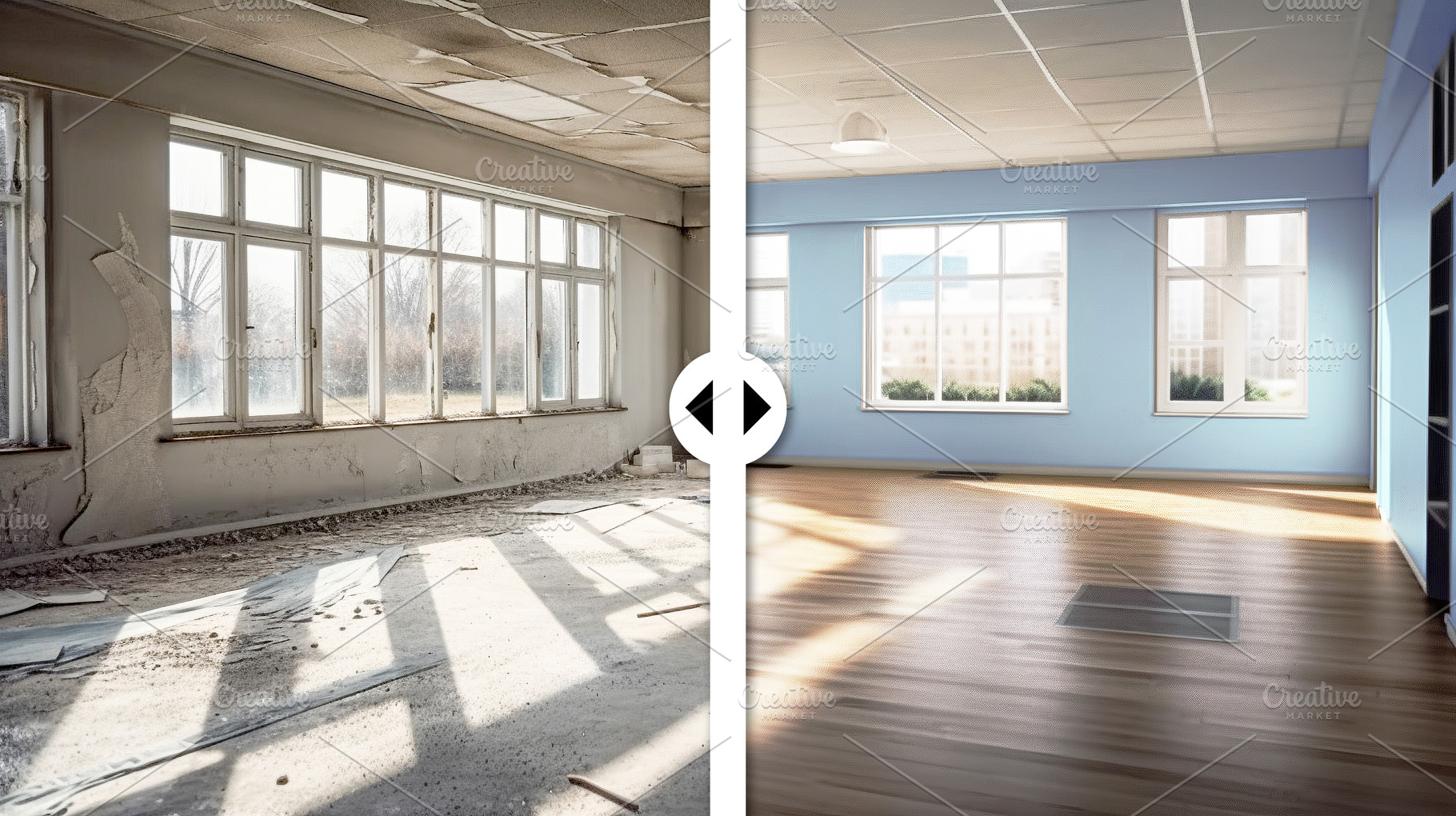 Construction to Completed Interior, an Industrial Photo by Andy Dean Photography
