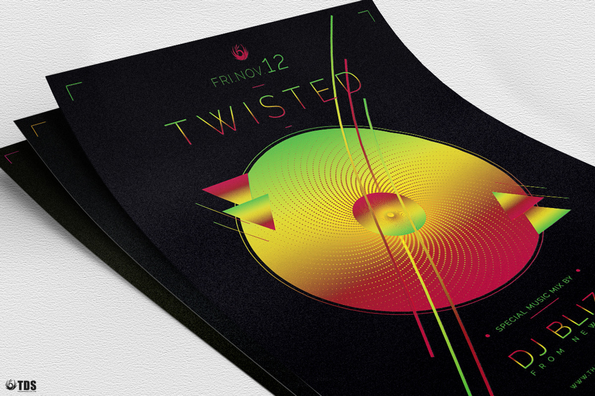 Twisted Session Flyer Template, a Flyer Template by ThatsDesignArt (Photo 8 of 12)