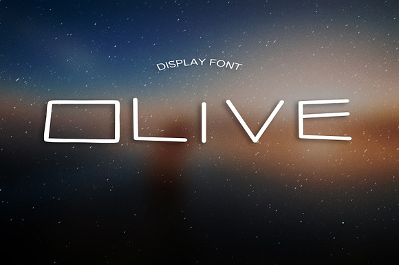 OLIVE font preview 4