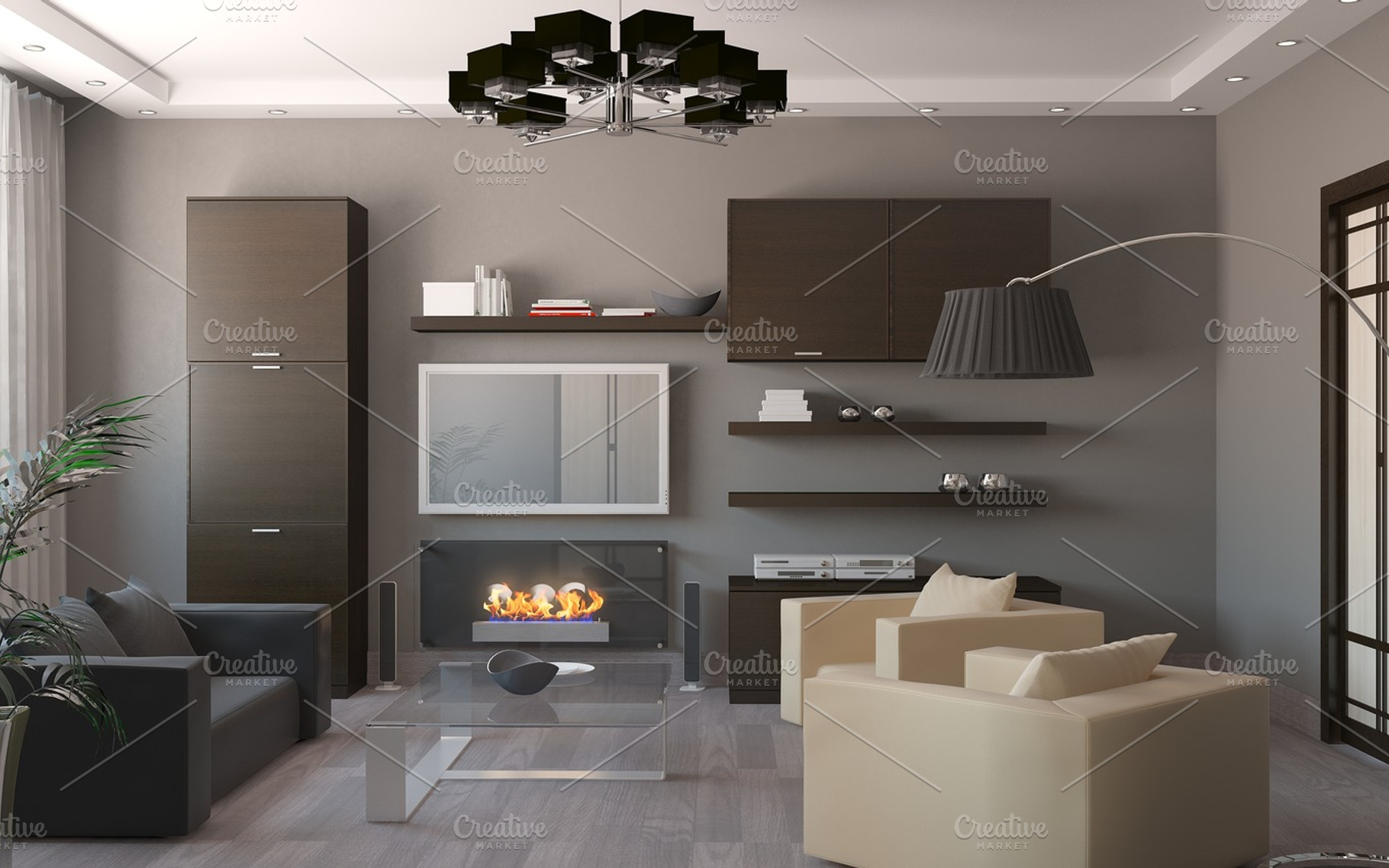 3ds max render of living room, an Architecture Photo by sweet spot