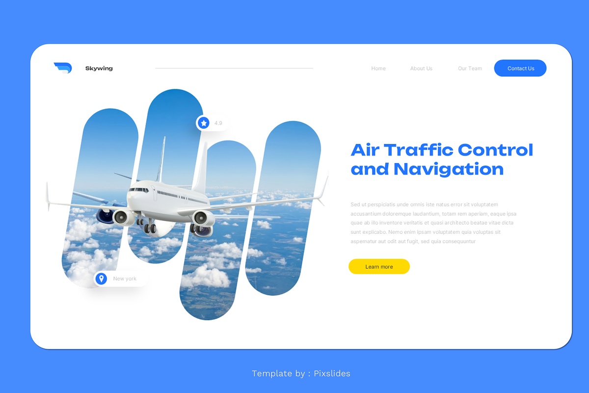 Aviation & Flight School PowerPoint, a Presentation Template by Pixslides (Photo 5 of 7)