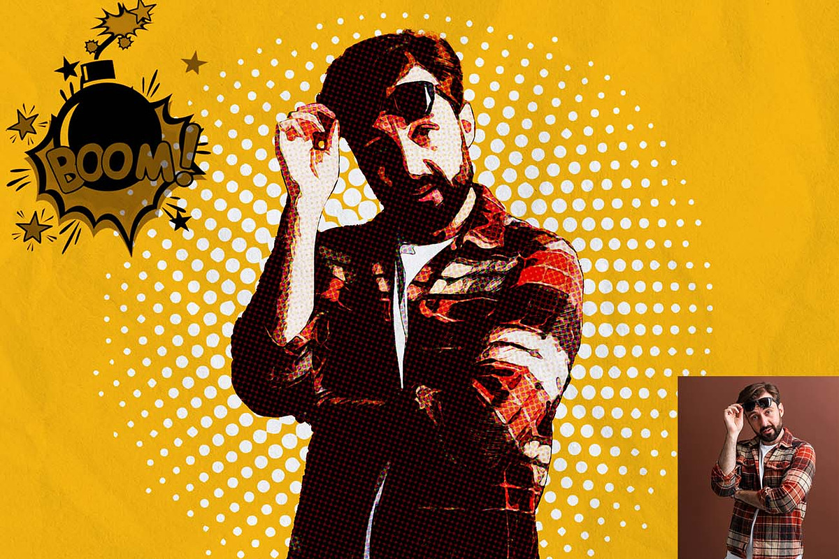 Comic Halftone Dots Effect Ps Action, an Action Add-On by Studio Retouch (Photo 10 of 11)