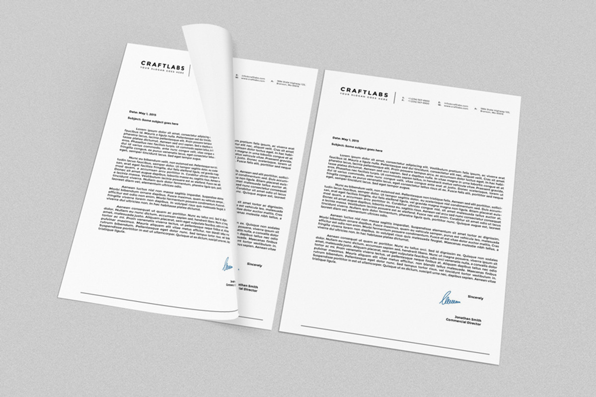 Corporate Letterhead 4 with MS Word, a Stationery Template by ND Design (Photo 5 of 5)