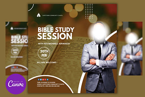 Bible Study Session Canva Template