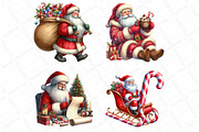 Christmas Santa Claus Watercolor, an Illustration by DreamPrint404 (Thumbnail 3 of 4)
