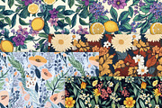 Floral Seamless Patterns Bundle, a Pattern Graphic by LESZ Design (Thumbnail 5 of 5)