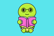 Cute Animal Reading Book Cartoon, an Education Illustration by Artstorystudio (Thumbnail 5 of 7)