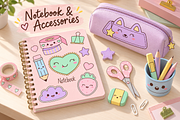 Planner & Stationery Clipart, an Education Illustration by Anna Studio (Thumbnail 10 of 11)