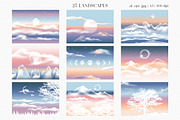 Landscape creator. Foggy sunrise, an Object Graphic by Julie&Taily (Thumbnail 5 of 30)