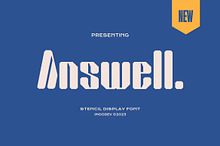 Answell - Bold Stencil Typeface