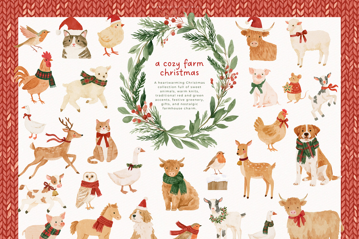A Cozy Farm Collection, a Seasonal Illustration by PeDe Designs (Photo 2 of 9)