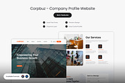Corpbuz - Company Profile Website, an UI Kit Template by Kmg Design (Thumbnail 1 of 2)