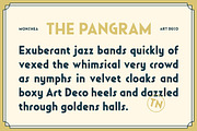 Monshea - Bold Art Deco Sans Font, a Sans Serif Font by Typia Nesia (Thumbnail 6 of 12)