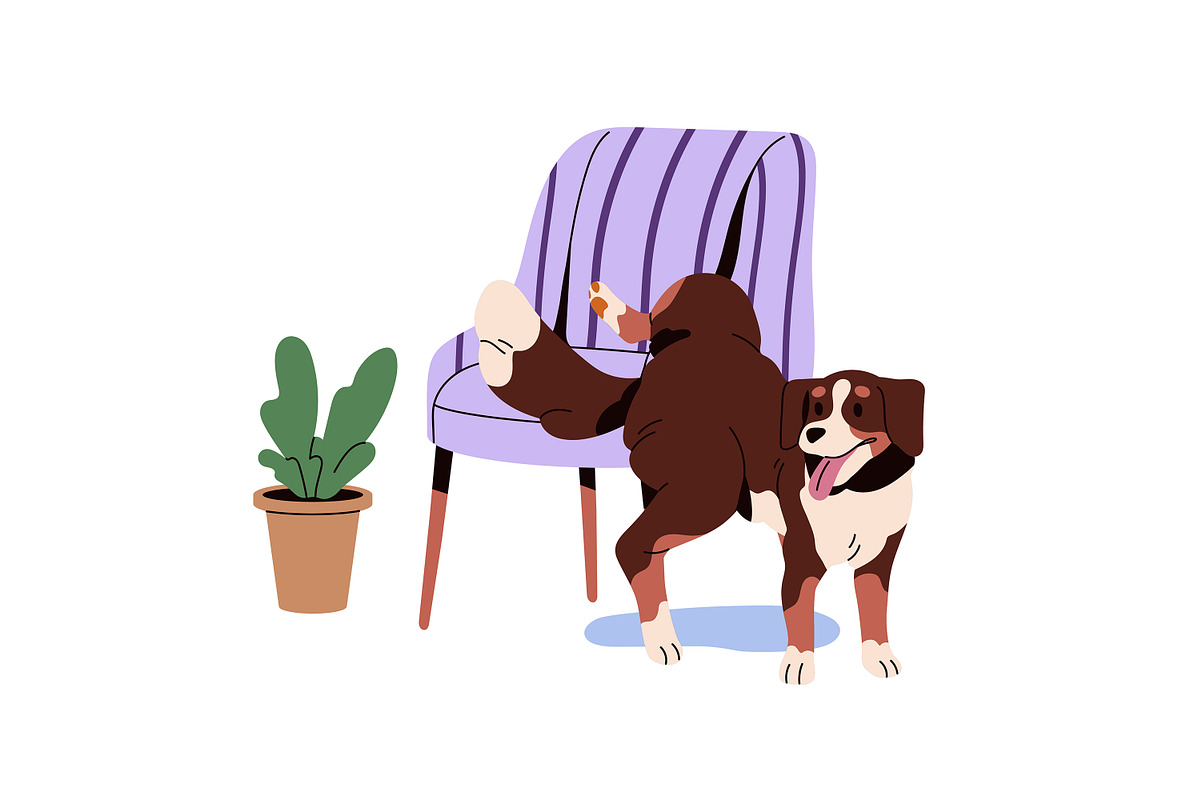 Dog behavior problems set, an Animal Illustration by PaperTrident (Photo 3 of 15)