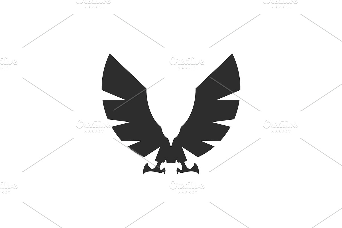 An eagle with open wings logo design, an Object Graphic by nicemorning (Photo 2 of 3)