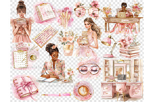 Glam Planner Clipart