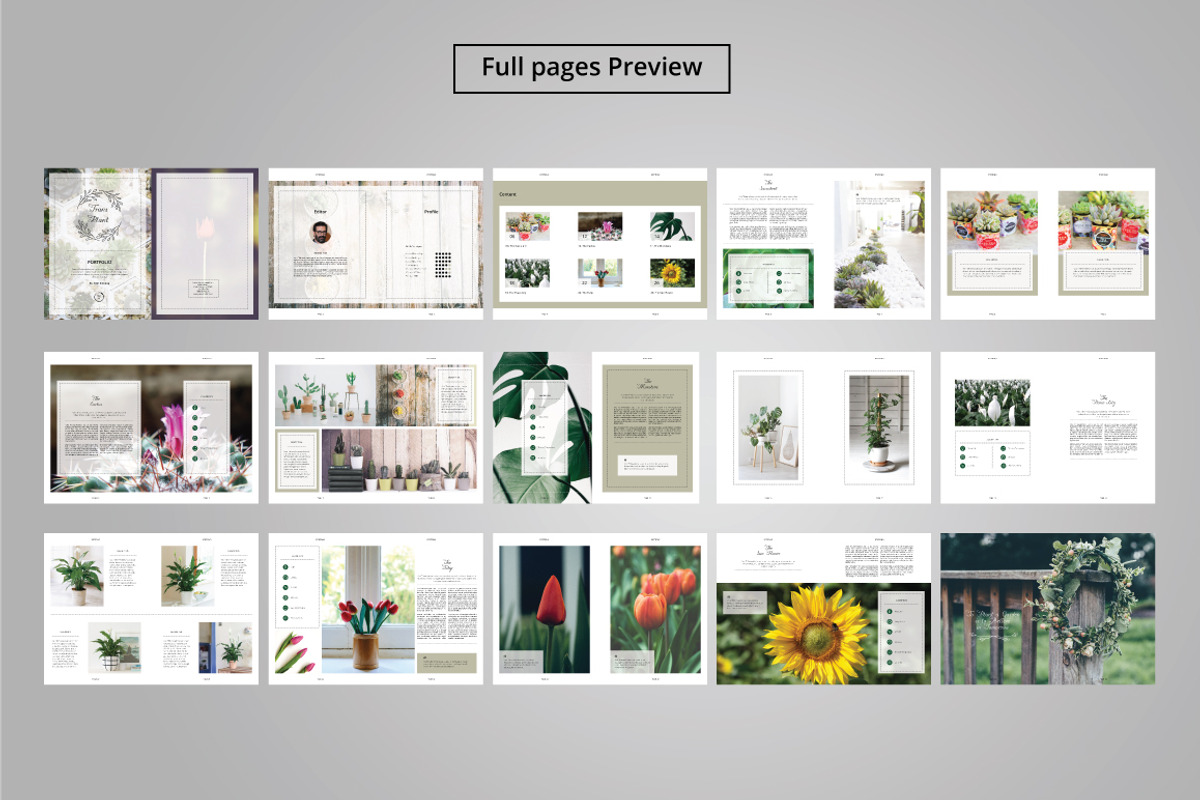 Portfolio Bundle Template Indesign, a Brochure Template by Tiempo co (Photo 7 of 9)