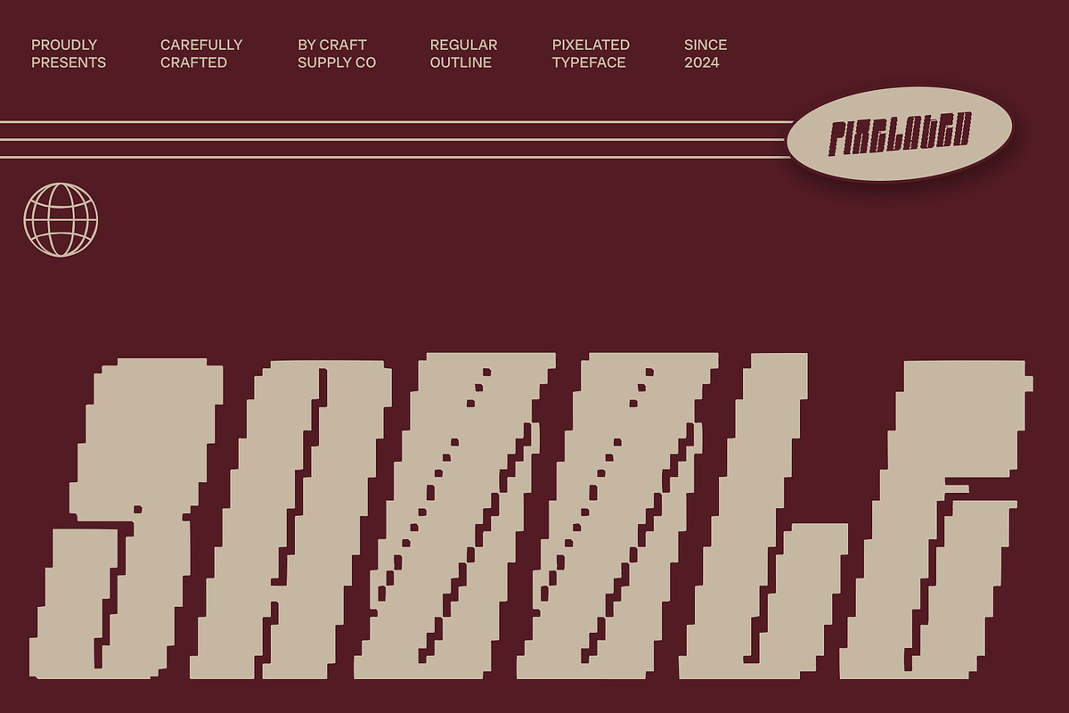 Sazzle Pixel, a Sans Serif Font by Craft Supply Co. (Photo 1 of 8)