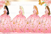 Unicorn Clipart-  Pink, an Illustration by Libby Wishes (Thumbnail 6 of 7)