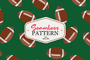 American football seamless pattern, a Pattern Graphic by Viktorijareut (Thumbnail 1 of 2)