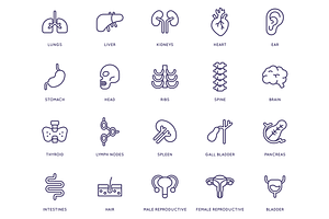 105 Medical And Healthcare Icons