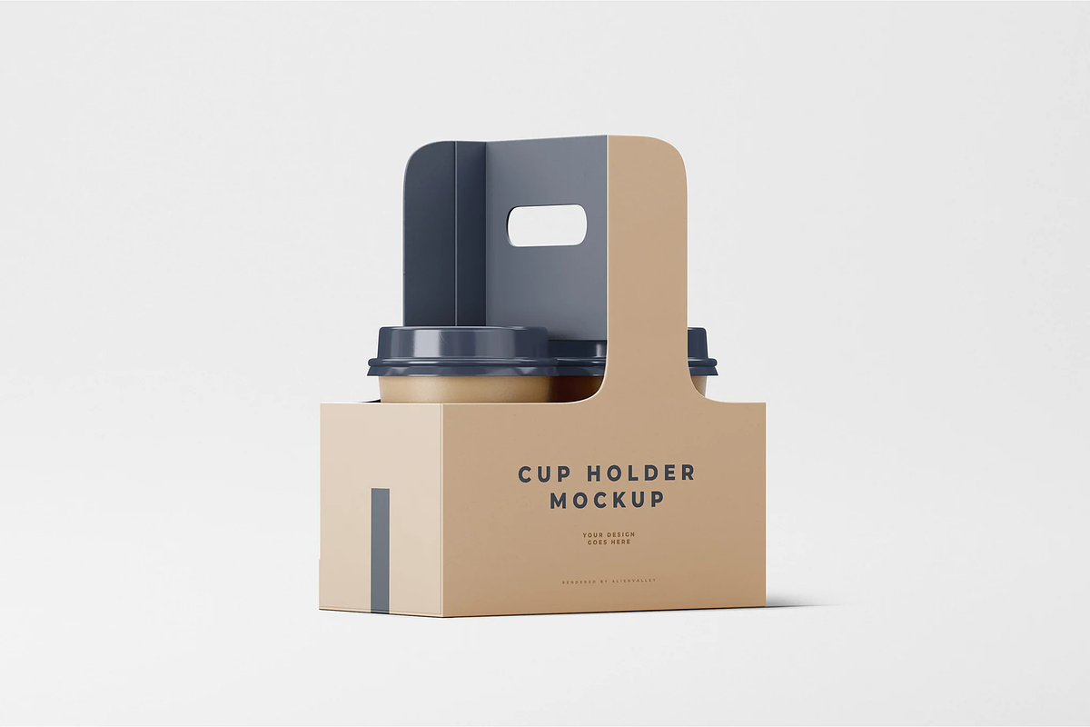 Coffee Cup Holder Mockup, a Cups & Container Mockup by Xtrahive (Photo 2 of 3)