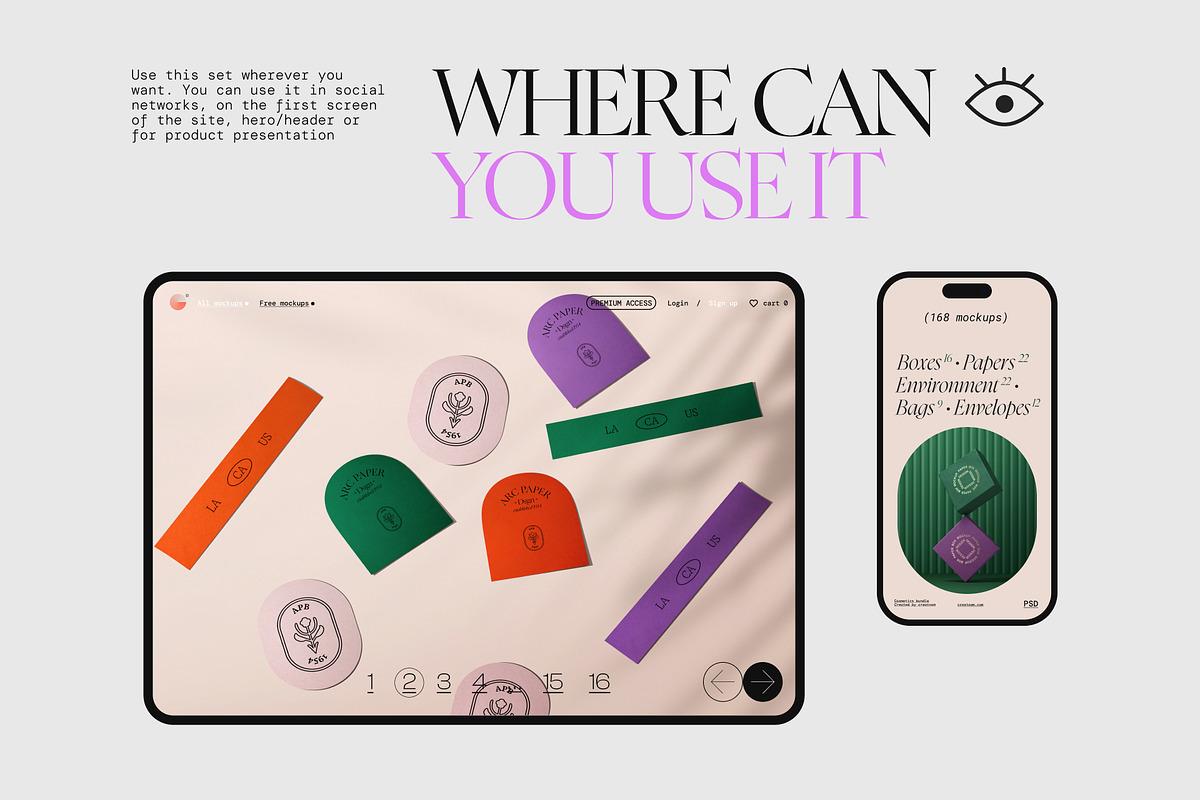 Branding mockup creator (168 PSD), a Product Mockup by Creatoom (Photo 9 of 12)