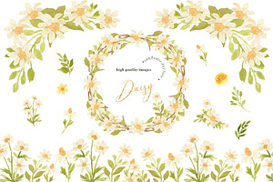 Daisy Flower Truck Clipart