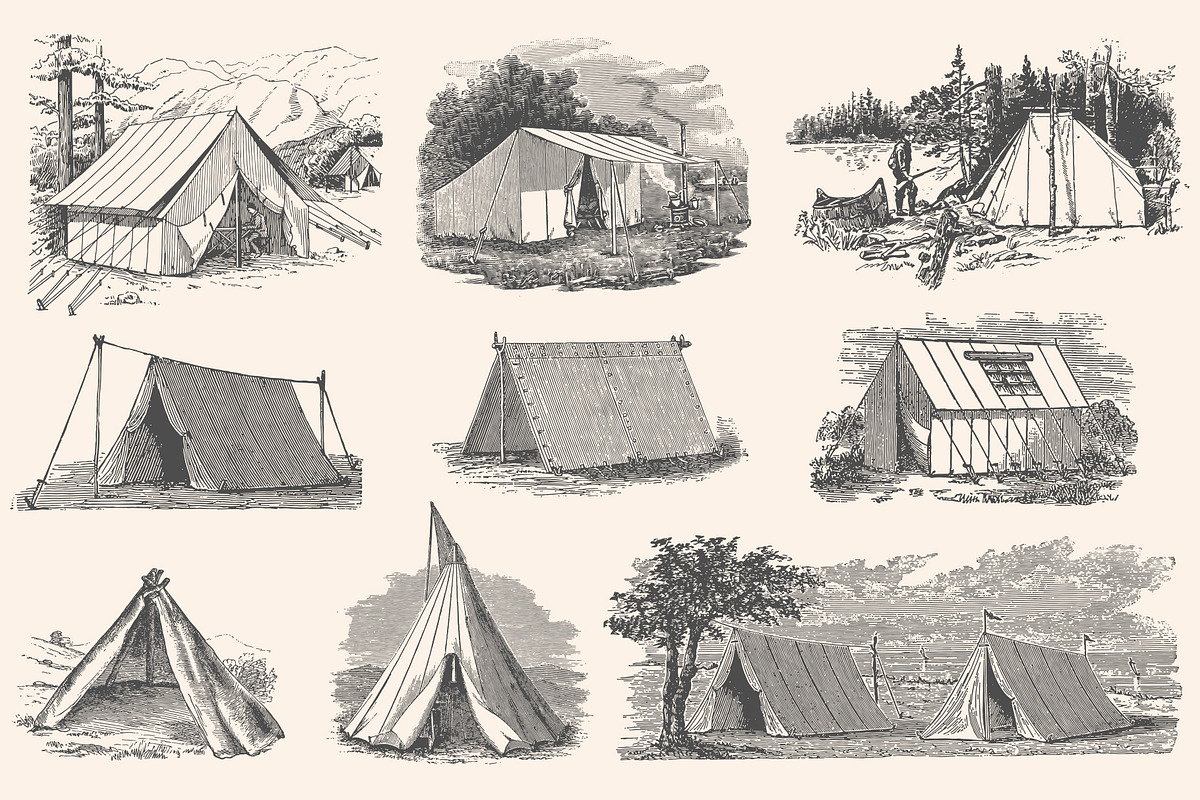 Adventure - Vintage Illustration Set, an Illustration by Graphic Goods (Photo 8 of 11)