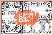 Ornate Floral Vector Frames Bundle, an Illustration by Artivon (Thumbnail 1 of 9)