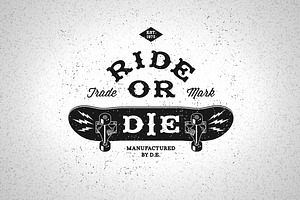 Vintage Label Ride Or Die