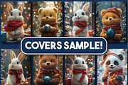 Christmas Animals Coloring Book, an Animal Illustration by Printable Design Store (Thumbnail 2 of 3)