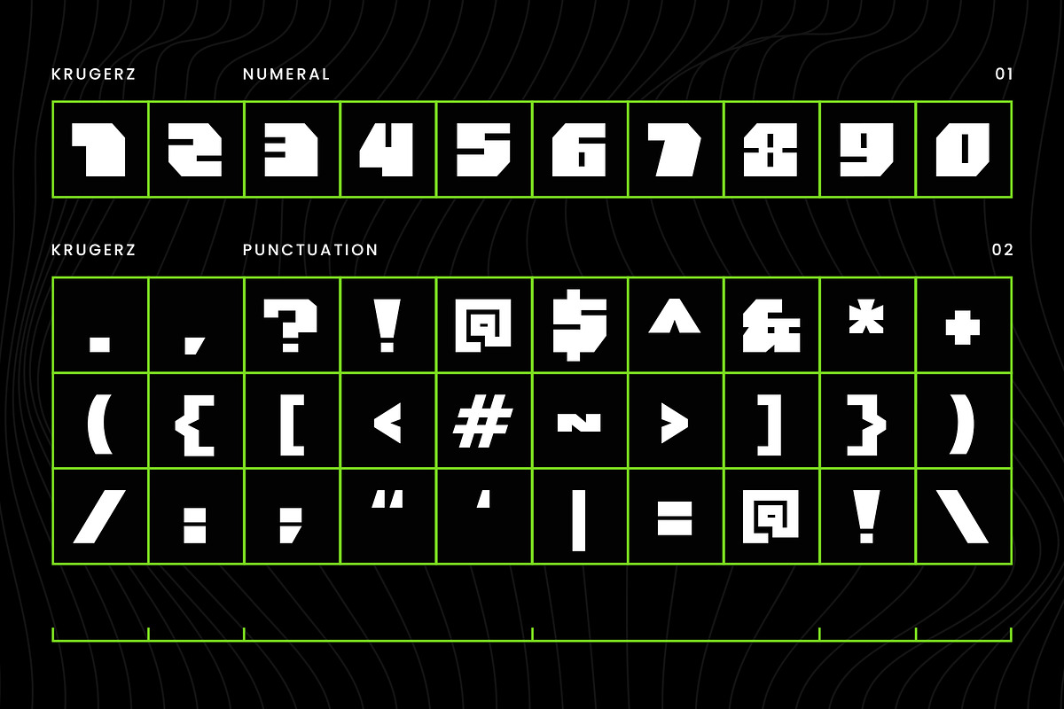 Krugerz - Futuristic Bold Sans, a Font by Typia Nesia (Photo 3 of 12)