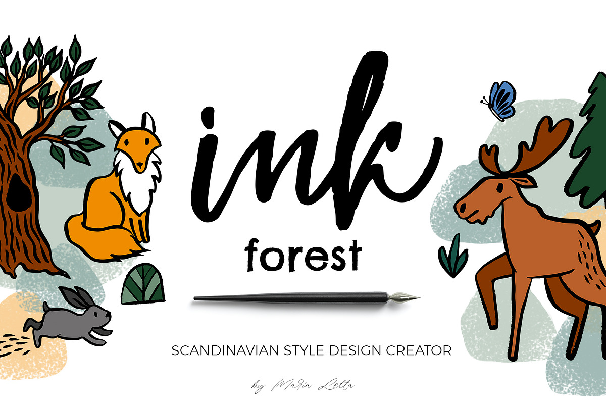Scandinavian Forest fun ink creator, an Object Graphic by Beauty Drops (Photo 1 of 10)