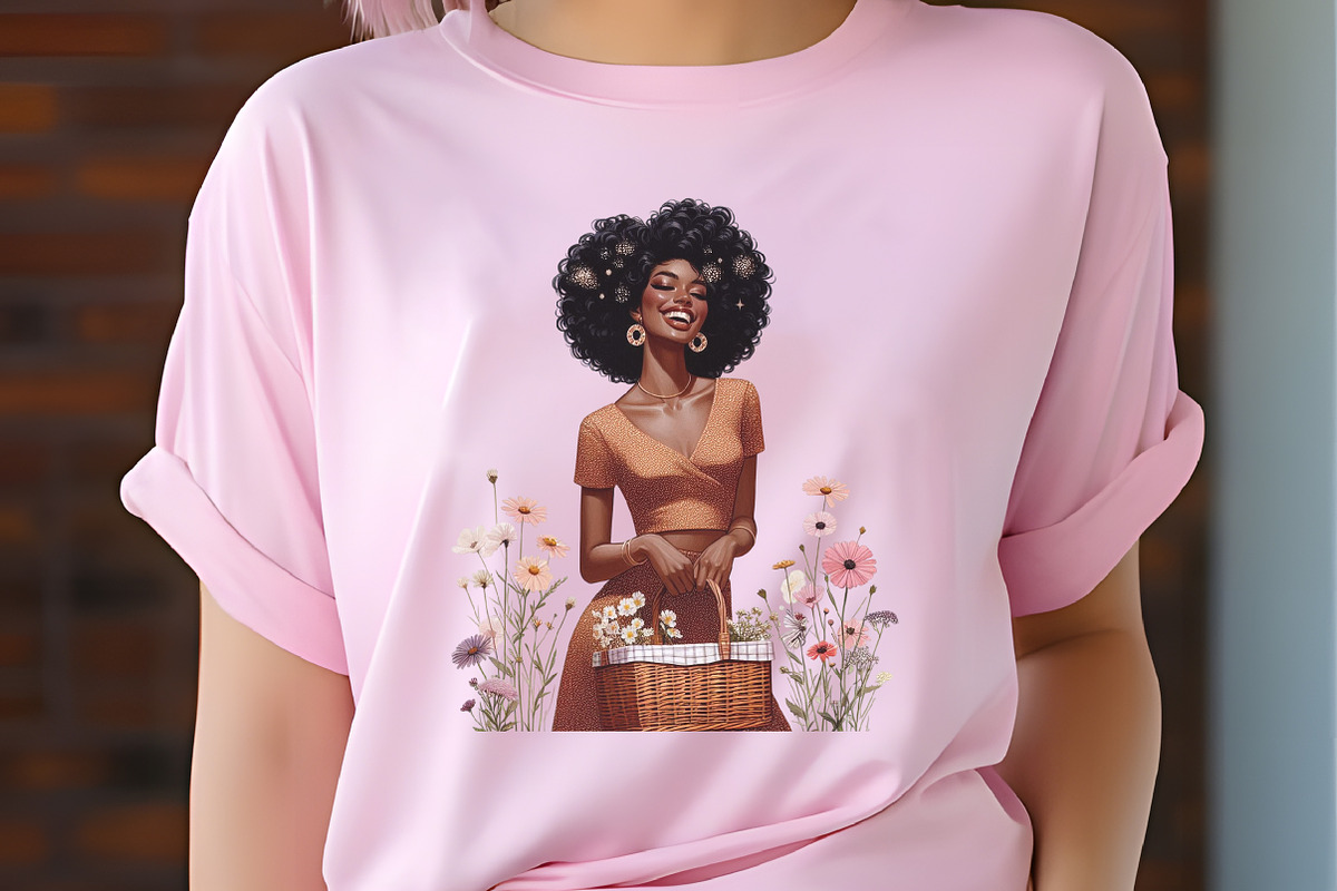 Black Spring Vintage Woman Cliparts, a Person Illustration by RobertsArt (Photo 7 of 9)